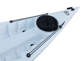 Kayak posto singolo Privat 2.0 Big Mama Kayak canoa monoposto 295 cm + 2 gavoni + 1 pagaia+ 1 seggiolino (FULL PACK) - azzurro