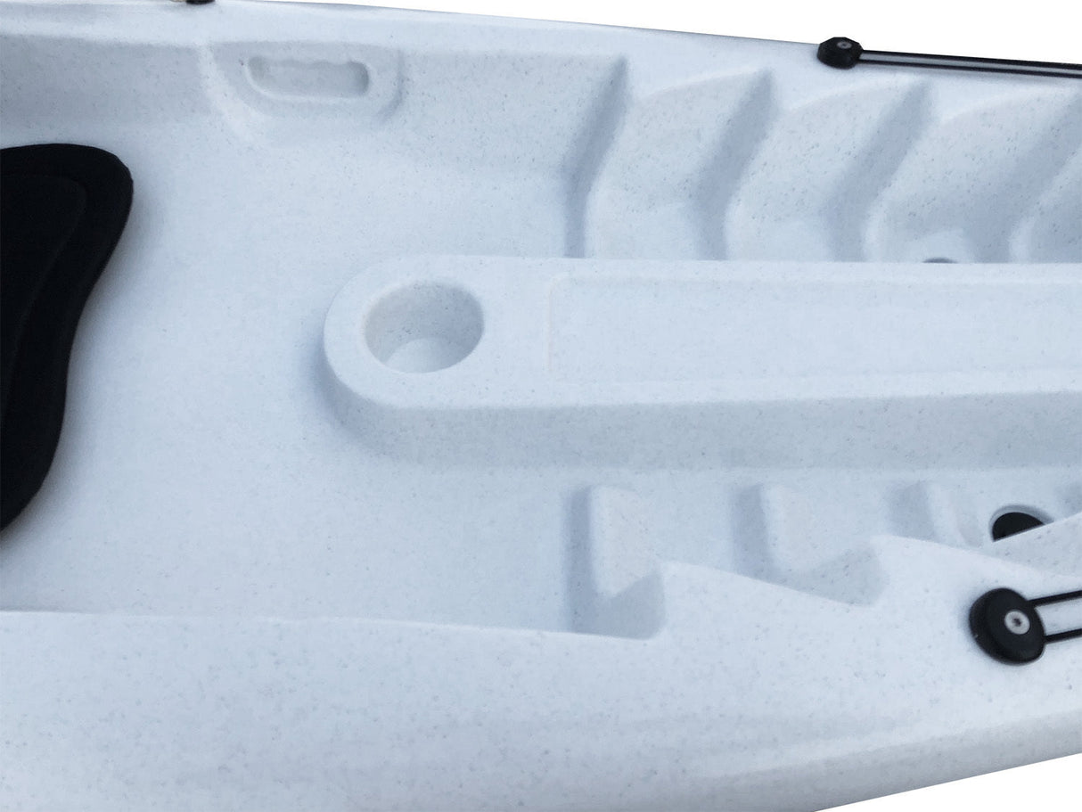 Kayak posto singolo Privat 2.0 Big Mama Kayak canoa monoposto 295 cm + 2 gavoni + 1 pagaia+ 1 seggiolino (FULL PACK) - azzurro