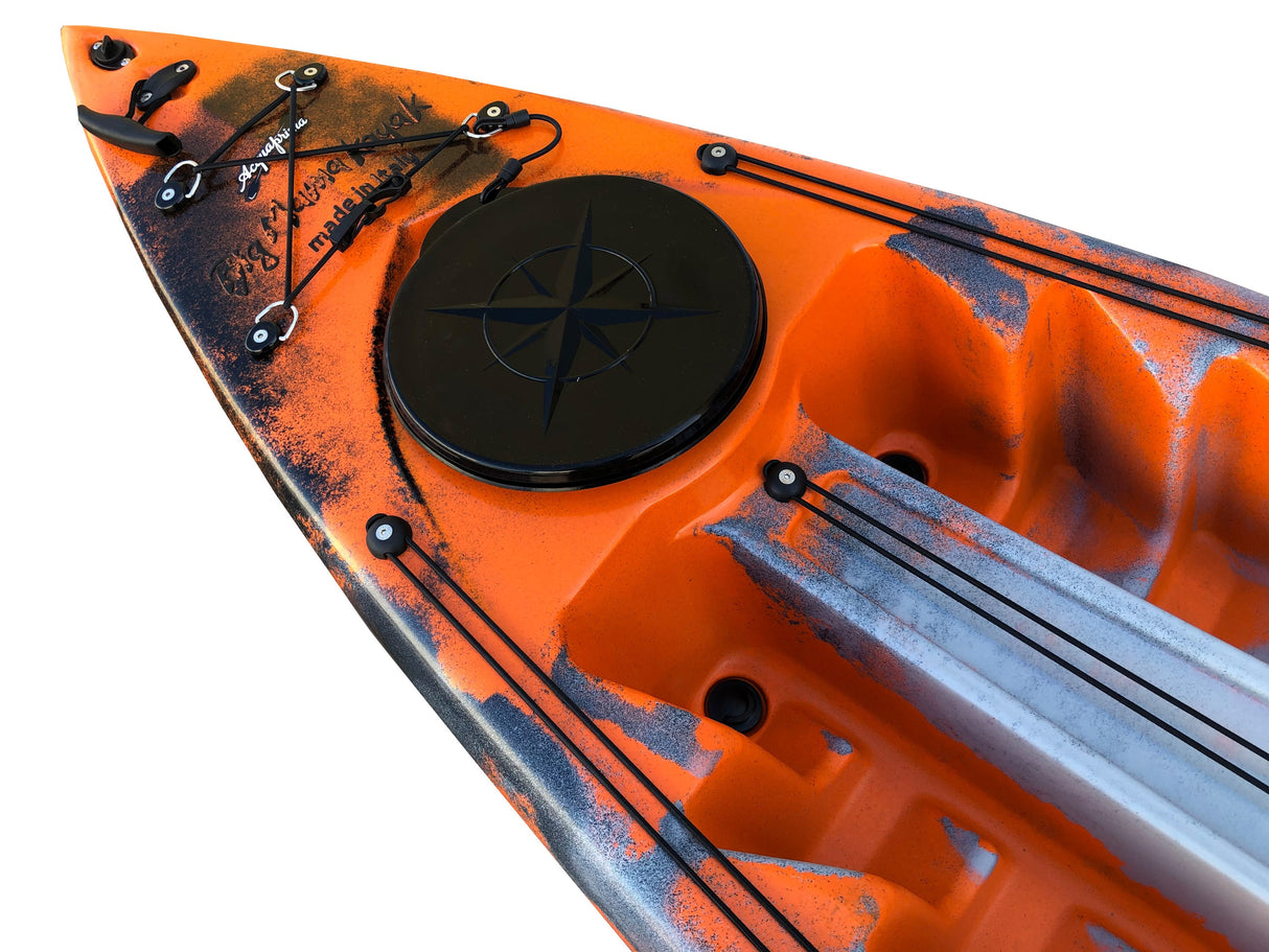 Canoa monoposto acquaprima limited edition Big Mama Kayak 310 cm + 2 gavone + 1 pagaia in omaggio (pack 1) NO sedile - snake arancione