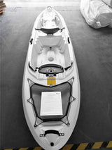 Big Mama kayak biposto PIREUS - Canoa 2 Posti Cm 360 + 2 Pagaie + 2 Seggiolini + 4 Maniglie
