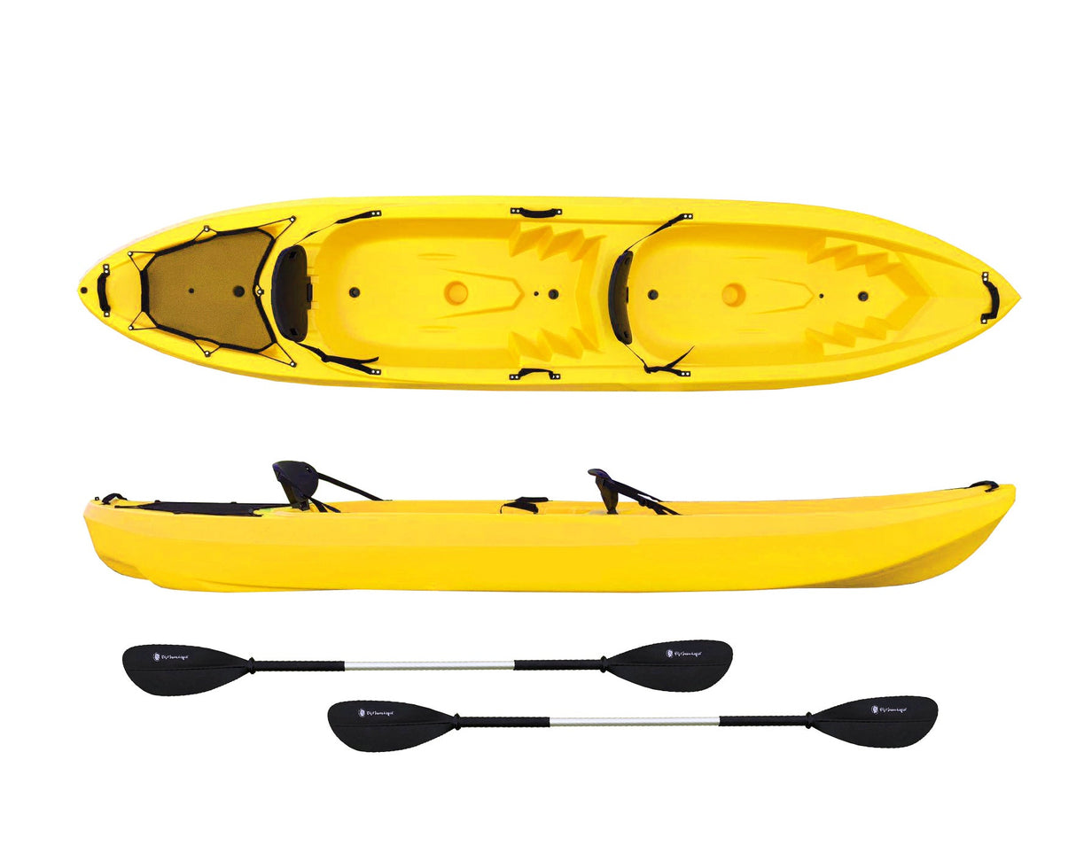 Big Mama kayak biposto PIREUS - Canoa 2 Posti Cm 360 + 2 Pagaie + 2 Seggiolini + 4 Maniglie