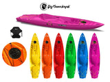 Canoa monoposto skippy 2.0 expedition big mama kayak canoa 305 cm 1 posto adulto + 1 posto bambino + 1 seggiolino (pack 2)