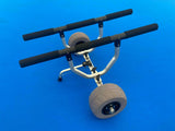 CARRELLO PORTA CANOE kayak trolley BARRE ORIZZONTALI ruote da sabbia - BIG MAMA KAYAK adatto a triken 405 e 330 cod 02042