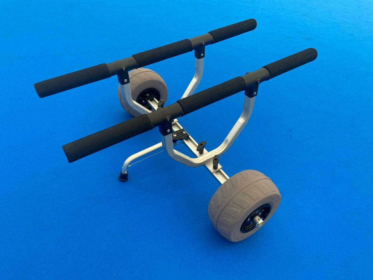 CARRELLO PORTA CANOE kayak trolley BARRE ORIZZONTALI ruote da sabbia - BIG MAMA KAYAK adatto a triken 405 e 330 cod 02042