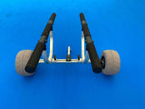 CARRELLO PORTA CANOE kayak trolley BARRE ORIZZONTALI ruote da sabbia - BIG MAMA KAYAK adatto a triken 405 e 330 cod 02042