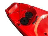 kayak divisibile Split 1 Fishing Big Mama Kayak, canoa modulare, si monta in 30 secondi, con 2 portacanne (giallo)