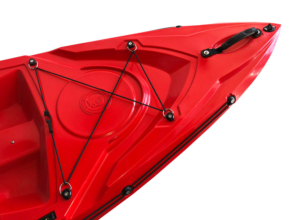 kayak divisibile Split 1 Fishing Big Mama Kayak, canoa modulare, si monta in 30 secondi, con 2 portacanne (giallo)
