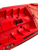 kayak divisibile Split 1 Fishing Big Mama Kayak, canoa modulare, si monta in 30 secondi, con 2 portacanne (rosso)