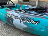 Kayak divisibile a pedali con pinne Big Mama START S300 fishing + 2 portacanne orientabili
