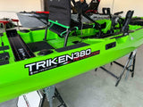 Big Mama Kayak a pedali triken 380 + garmin striker vivid 7sv ecoscandaglio + trasduttore + kit braccetto display