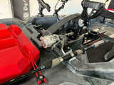 Kayak a pedali triken 380 Big Mama - canoa monoposto fishing con 4 portacanne, 2 gavoni, timone, sistema di pedali, sedile rialzato