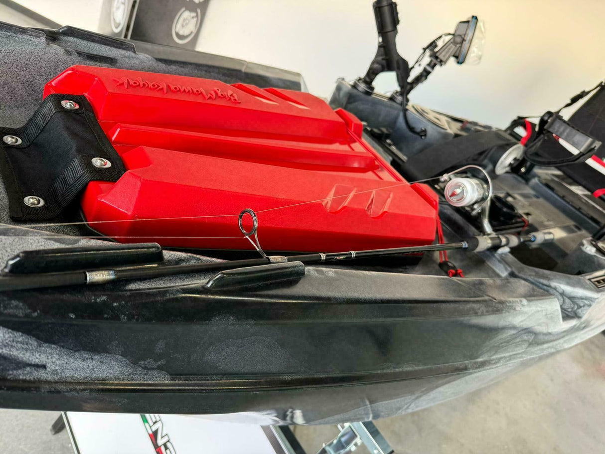Big Mama Kayak a pedali triken 380 + garmin striker vivid 7sv ecoscandaglio + trasduttore + kit braccetto display