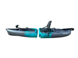 Kayak divisibile a pedali con pinne Big Mama START S300 fishing + 2 portacanne orientabili