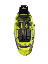 kayak a pedali Big Mama Kayak a pedali Triken 330 - con 4 portacanne, 2 gavoni, timone, sistema a pedali, sedile rialzato, 11 barre di scorrimento, antracite