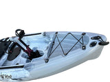 Kayak a pedali divisibile in 2 con pinne Big Mama Start s300 colore bianco nero