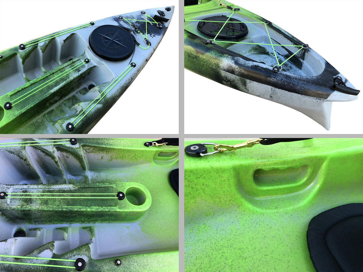 Acquaprima big mama kayak limited edition - canoa monoposto da 310 cm + 2 gavone + 1 seggiolino (pack 2)