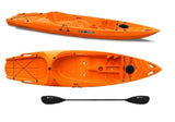 Canoa monoposto Skippy 2.0 Expedition Big Mama Kayal - Kayak 305 cm con 1 posto adulto + 1 bambino + pagaia (pack 1) ARANCIONE