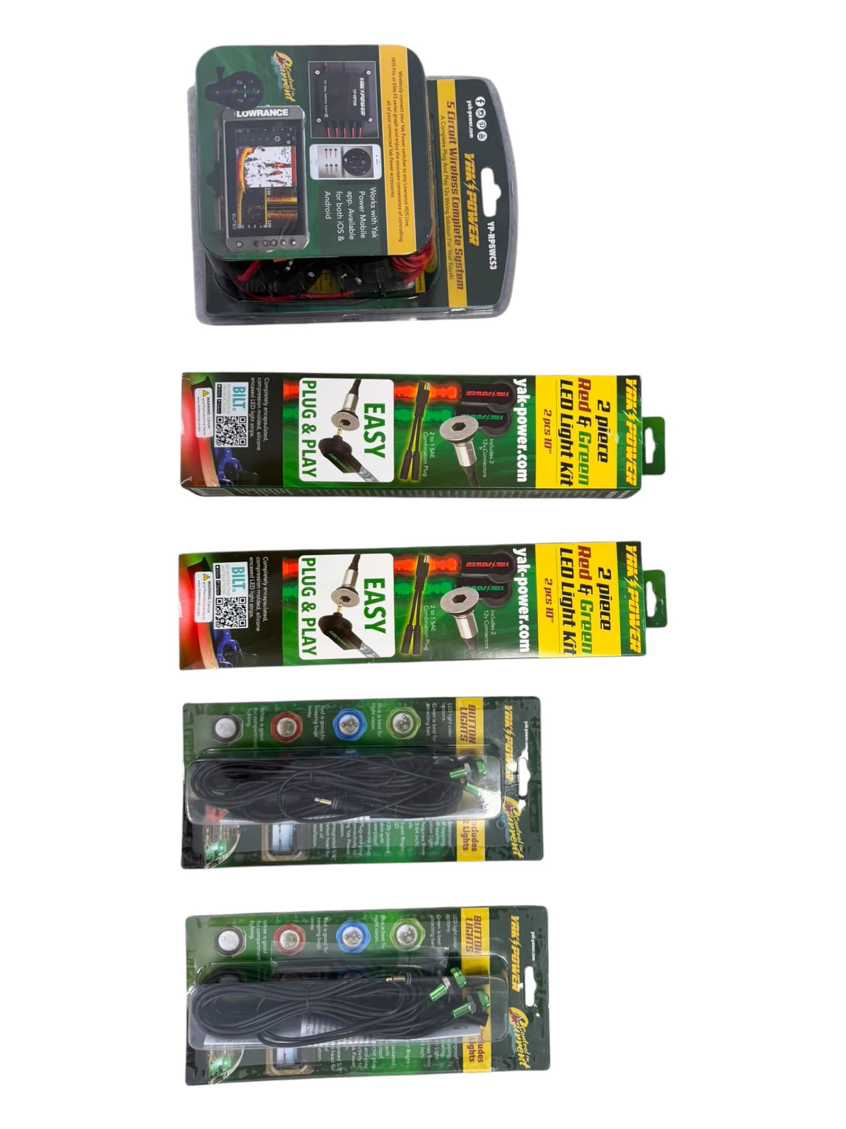 YAK POWER PACK 2 WIRELESS – Impianto Luci Completo con Doppia Illuminazione Interna ed Esterna