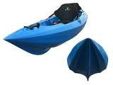 Kayak biposto Mojito FISHING Big Mama Kayak canoa con 2 + 1 Posti 380 Cm + 2 Pagaie + 2 seggiolini + 2 Gavoni + 2 ruote integrate + 4 portacanne (FULL PACK)