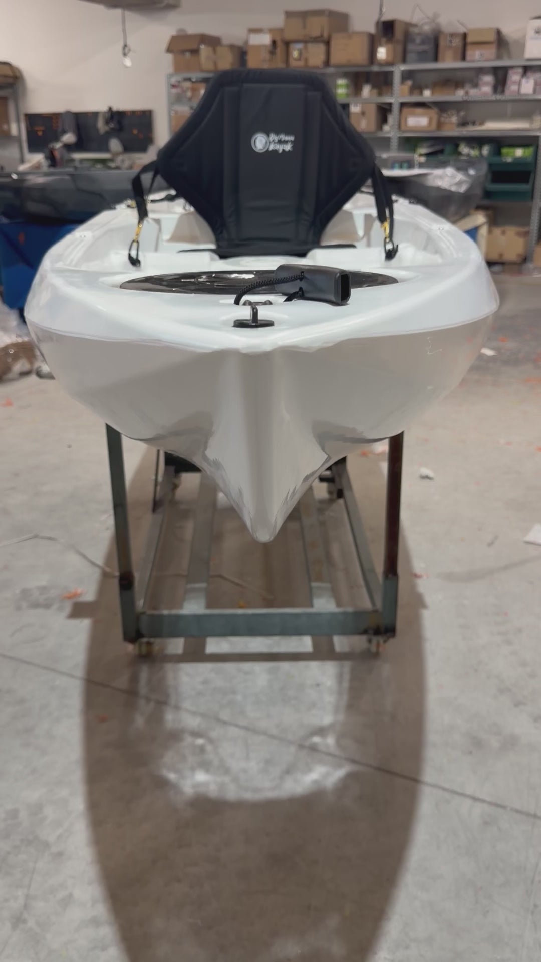 Big Mama Kayak Glass, Kayak Trasparente con oblò per guardare il fondale, incluso 2 pagaie,2 sedili, ruote, gavone Full pack