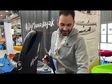 BIG MAMA KAYAK A PEDALI TRIKEN 330 con Pulpito Inox + Piastra sgancio rapido + motore HASWING Cayman 55lb funzione ancora e GPS per MARE e LAGO