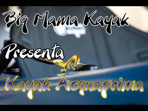 ACQUAPRIMA FISHING BIG MAMA KAYAK - CANOA MONOPOSTO DA 310 CM + 2 GAVONE + 3 PORTACANNA + 1 SEGGIOLINO + 1 PAGAIA (FULL PACK)