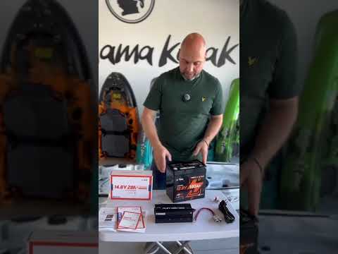 Batteria 100 Ah Extra Mini per motore elettrico kayak  - LiTime 12V 100Ah Batteria al litio Bluetooth LiFePO4 LI TIME