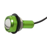 YAK POWER Kit Luci LED Super Luminose a Pulsante VERDE – 2 Pezzi